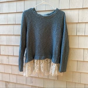 Crochet and Lace Sweater